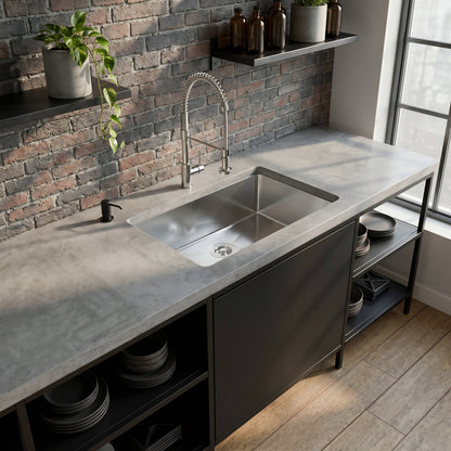 28-inch Stainless Steel Single Bowl Kitchen Sink - NKSS-R1028189SB