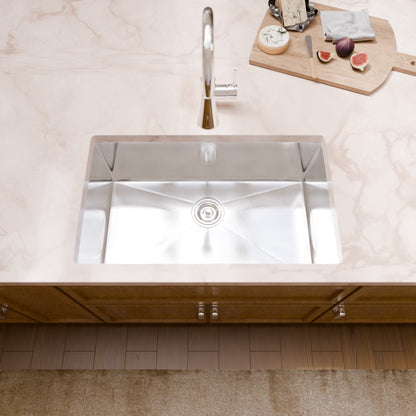 30-inch Stainless Steel Single Bowl Kitchen Sink - NKSS-R1030189SB