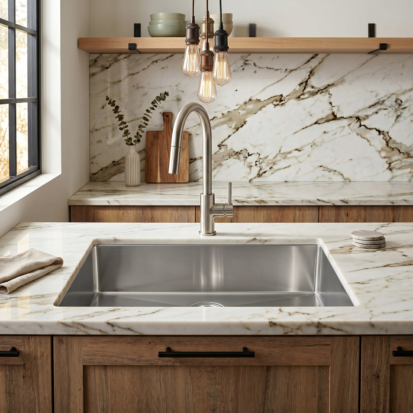 30-inch Stainless Steel Single Bowl Kitchen Sink - NKSS-R1030189SB