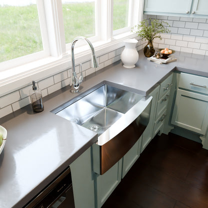 30-inch Stainless Steel Single Bowl Farmhouse Kitchen Sink  - NKSS-R103021SBFRM