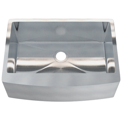 30-inch Stainless Steel Single Bowl Farmhouse Kitchen Sink  - NKSS-R103021SBFRM
