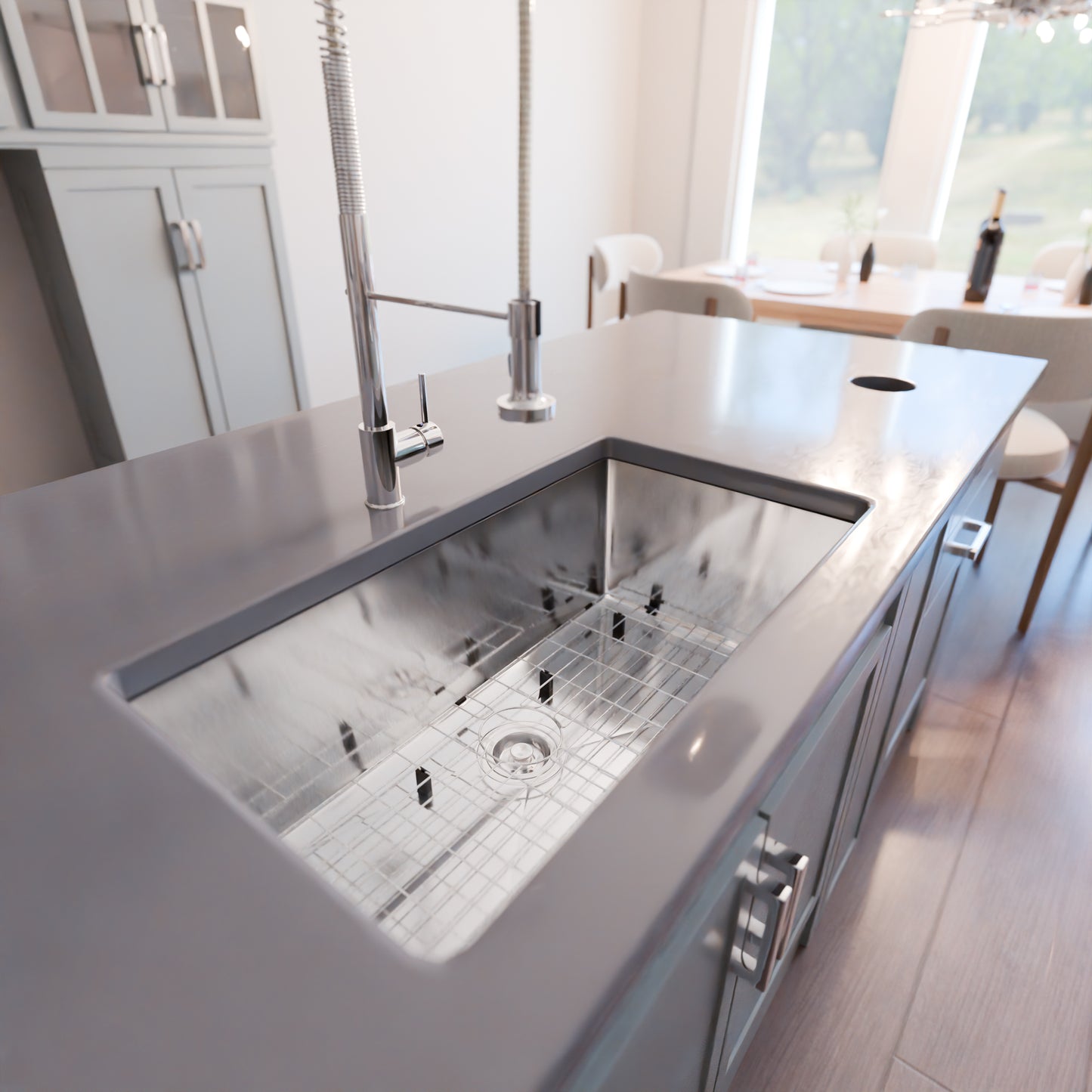 32-inch Stainless Steel Single Bowl Kitchen Sink - NKSS-R10321810SB