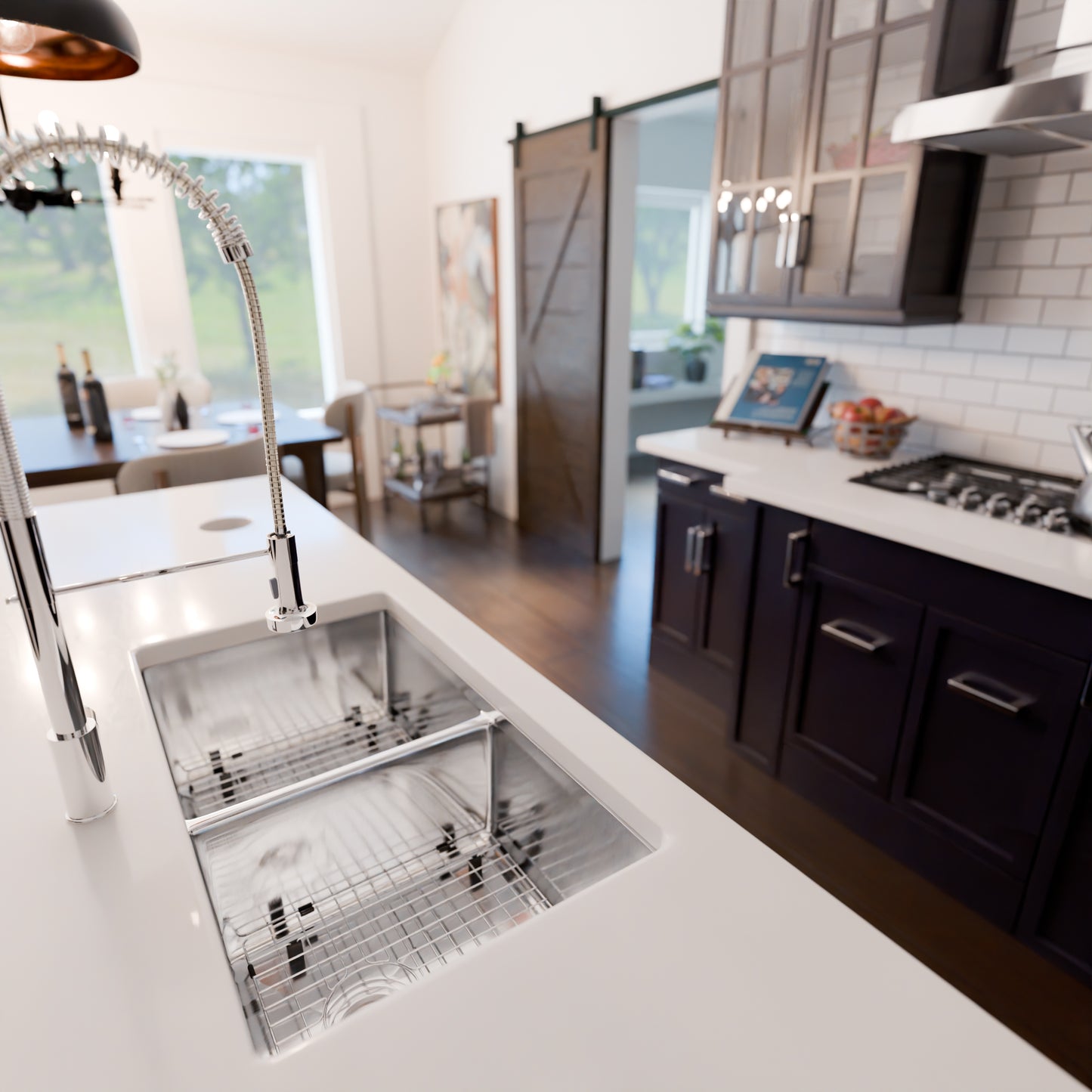 32-inch Stainless Steel Double Bowl Kitchen Sink - NKSS-R1032189DB