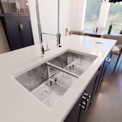 32-inch Stainless Steel Double Bowl Kitchen Sink - NKSS-R1032189DB
