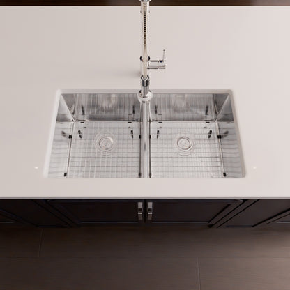 32-inch Stainless Steel Double Bowl Kitchen Sink - NKSS-R1032189DB