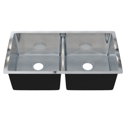 32-inch Stainless Steel Double Bowl Kitchen Sink - NKSS-R1032189DB