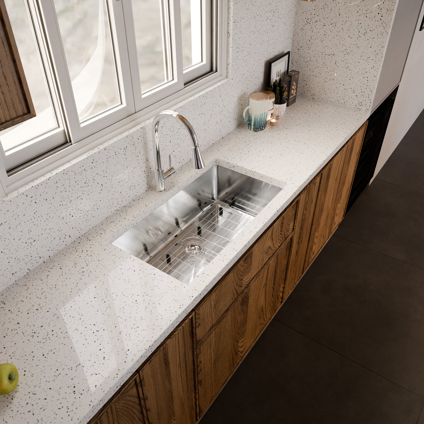 32-inch Stainless Steel Single Bowl Kitchen Sink - NKSS-R1032189SB