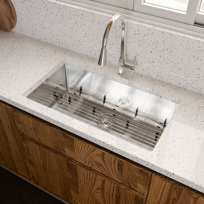 32-inch Stainless Steel Single Bowl Kitchen Sink - NKSS-R1032189SB