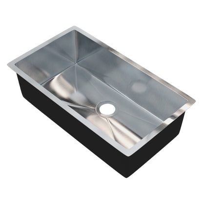32-inch Stainless Steel Single Bowl Kitchen Sink - NKSS-R1032189SB
