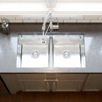 33-inch Stainless Steel Double Bowl Kitchen Sink - NKSS-R10331910DB