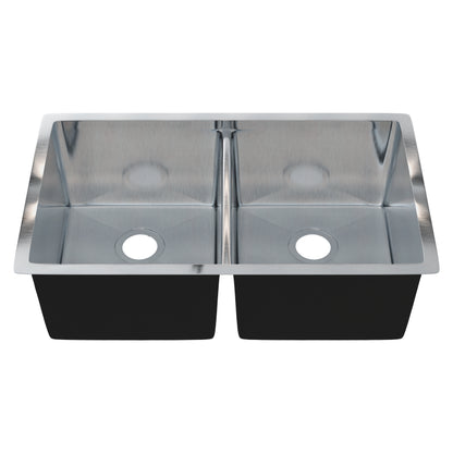 33-inch Stainless Steel Double Bowl Kitchen Sink - NKSS-R10331910DB