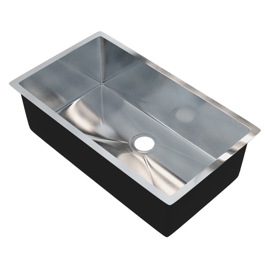33-inch Stainless Steel Single Bowl Kitchen Sink - NKSS-R10331910SB