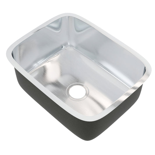 Classic 23-inch Single Bowl Stainless Steel Kitchen/Bar Sink - NKSS-R9023189SB