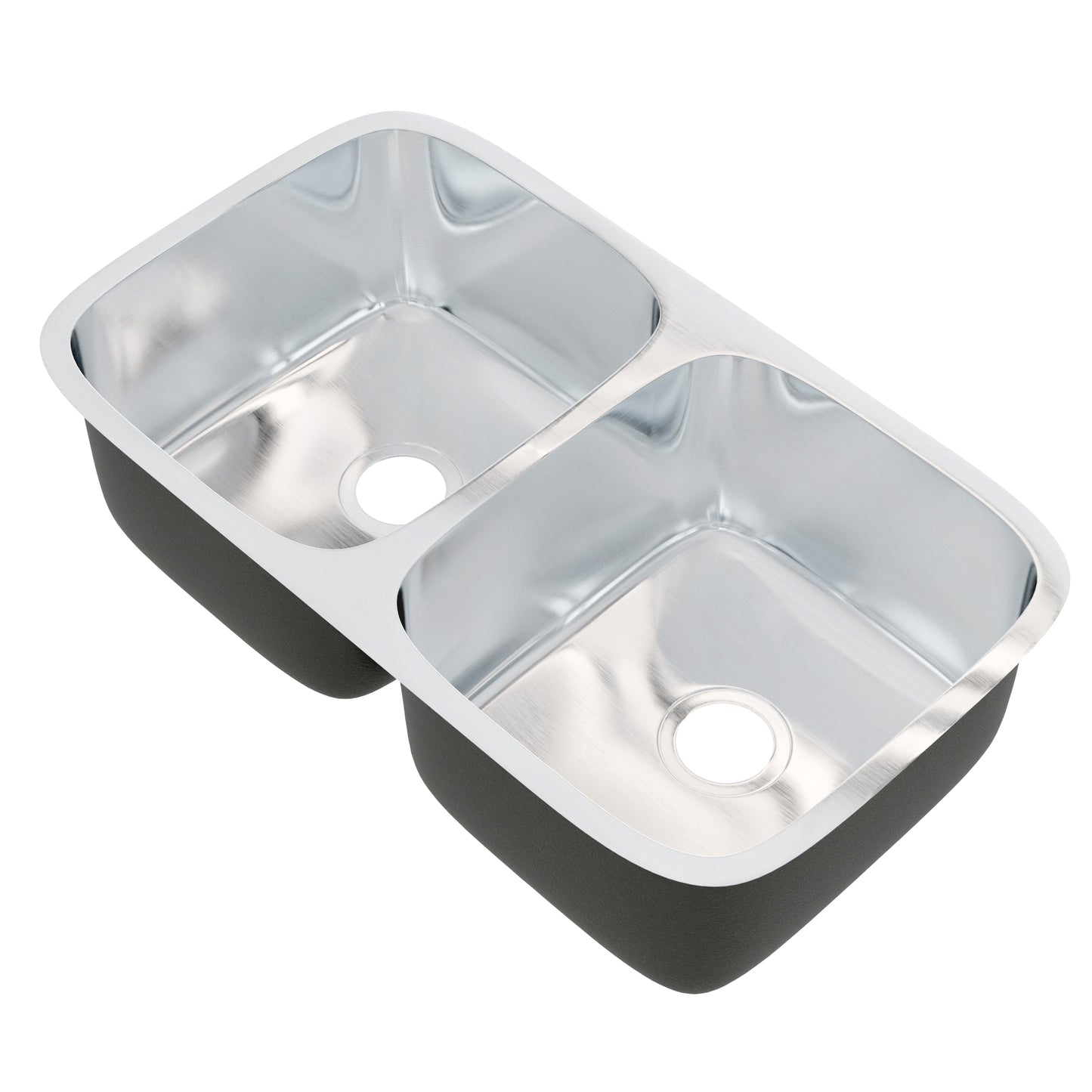 Classic 32-inch Double Bowl Stainless Steel Kitchen Sink - NKSS-R9032189DB