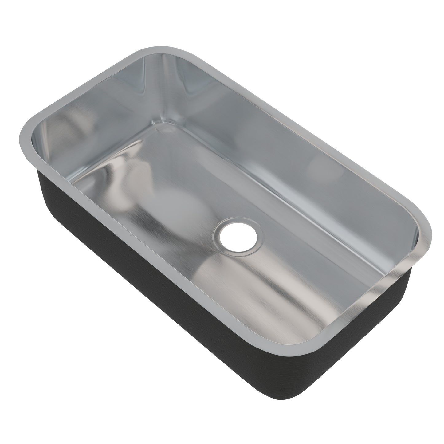 Novatto Classic 32-inch single bowl stainless steel kitchen sink with smooth finish and durable construction.