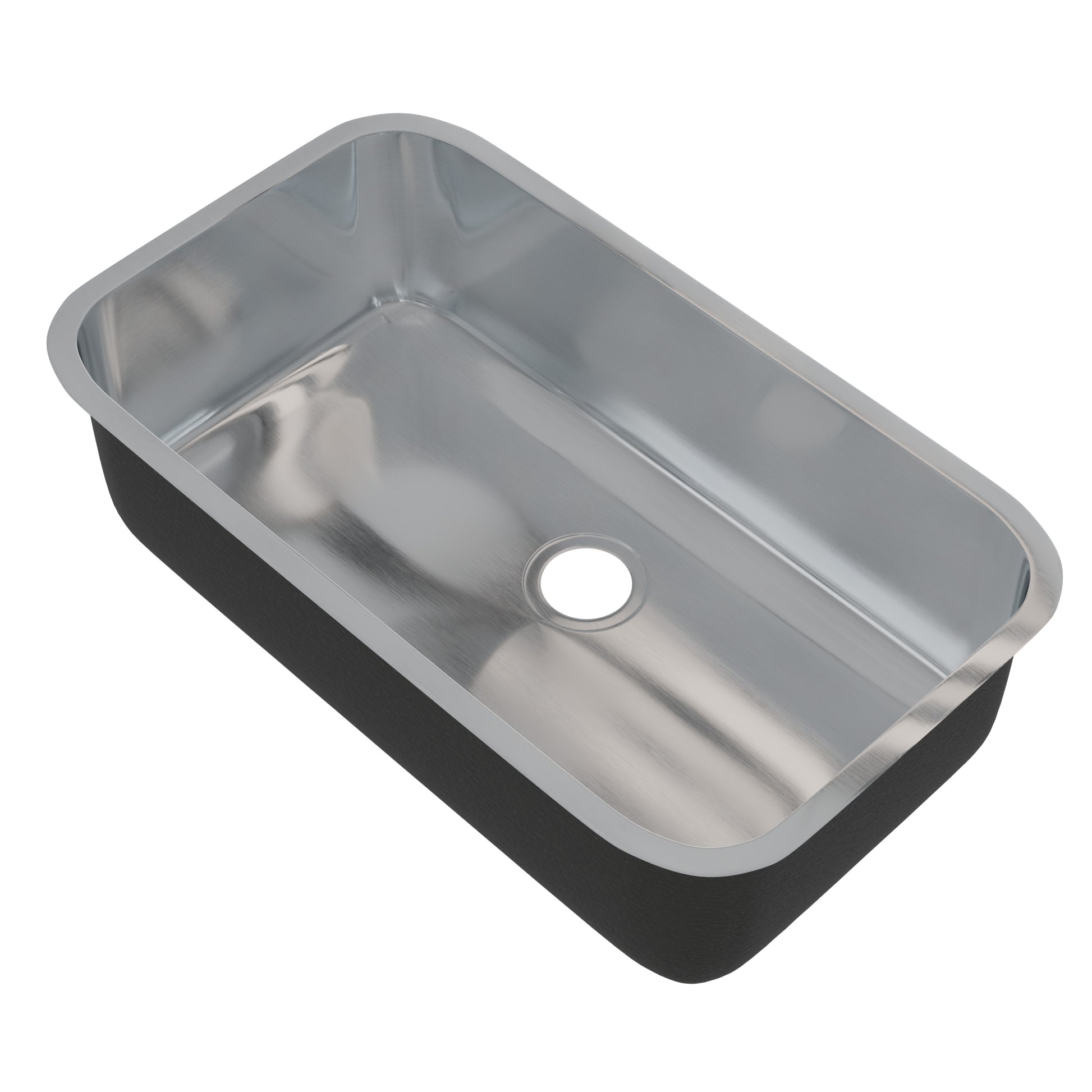 Novatto Classic 32-inch single bowl stainless steel kitchen sink with smooth finish and durable construction.