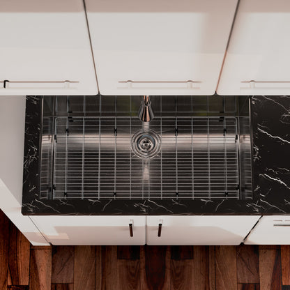 Contemporary Zero Radius Stainless Steel Single Bowl Kitchen Sink - NKSS-SBART04