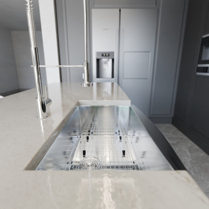 Zero Radius Stainless Steel Single Bowl Farmhouse Kitchen Sink  - NKSS-SBFARM