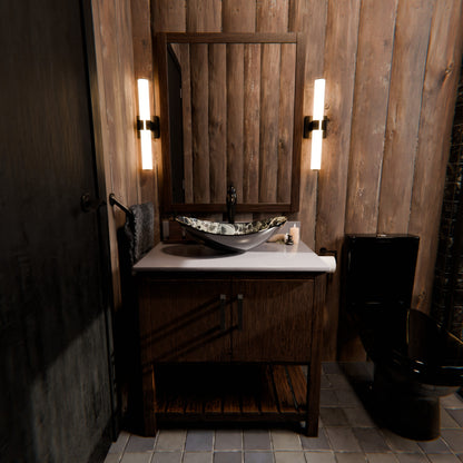 30-inch Vanity with Storm Grey Quartz Counter NOBV-30CM-280