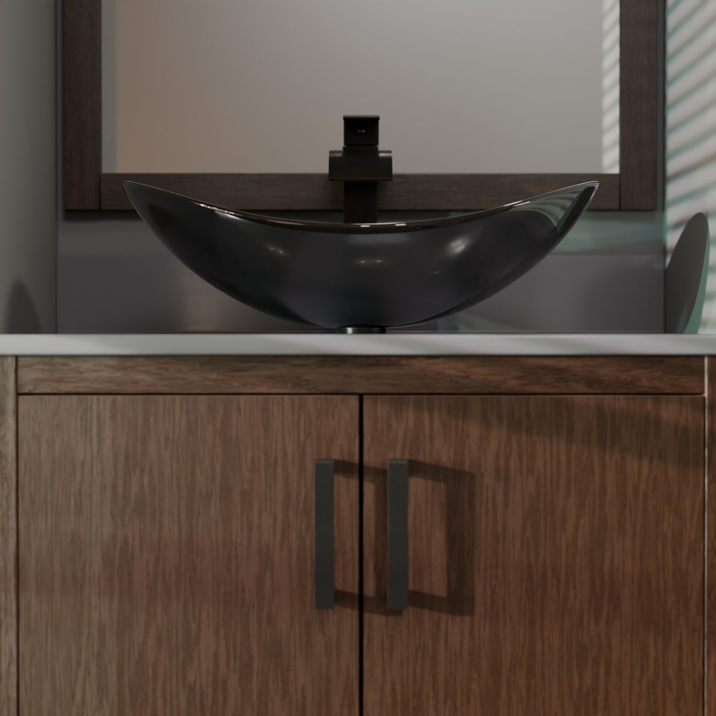 30-inch Vanity with Storm Grey Quartz Counter NOBV-30CM-280