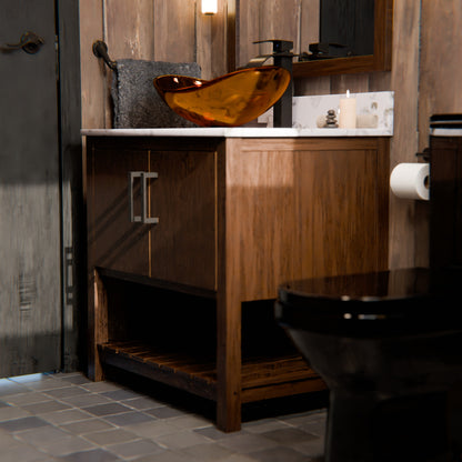 30-inch Vanity with Café Mocha Quartz Counter NOBV-30CM-6001