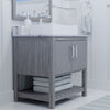 30-inch Bath Vanity with Café Mocha Quartz Counter and Sink - NOBV-30SG-6001-01141