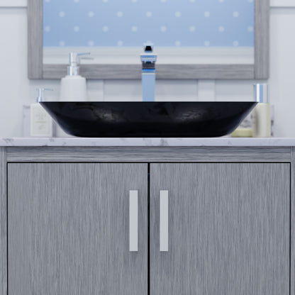 30-inch Bath Vanity with Café Mocha Quartz Counter and Sink, NOBV-30SG-6001-19034