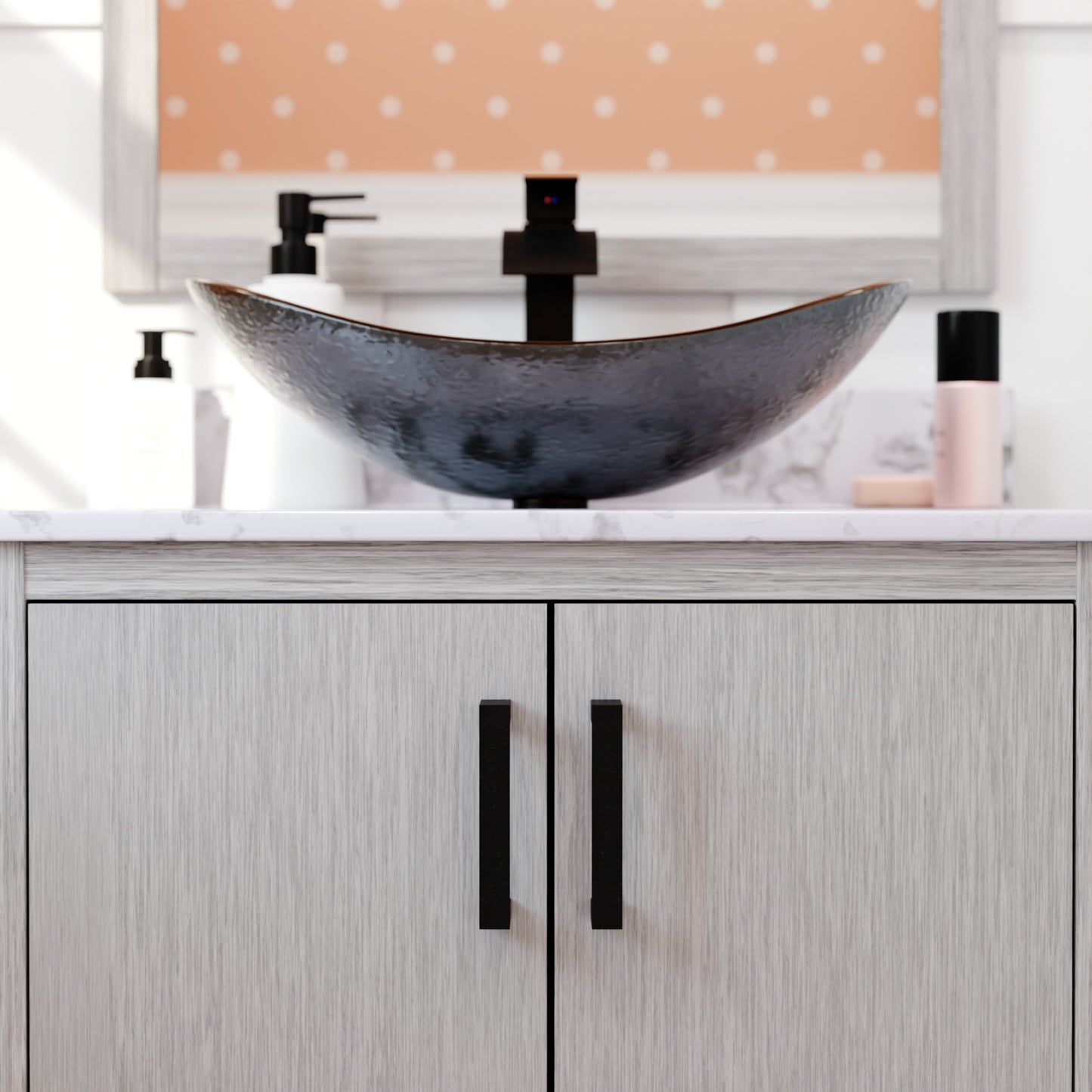 30-inch Bath Vanity with Café Mocha Quartz Counter and Sink - NOBV-30SG-6001-0088031