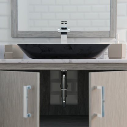 30-inch Bath Vanity with Café Mocha Quartz Counter and Sink, NOBV-30SG-6001-19034