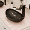 Natural Black Granite Stone Slipper Vessel Sink NOSV-AS