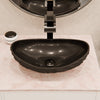 Natural Black Granite Stone Slipper Vessel Sink NOSV-AS