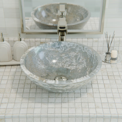 Natural Blue Onyx Stone Vessel Bathroom Sink NOSV-BO