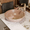 Natural Beige Travertine Stone Vessel Bath Sink NOSV-BT