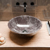 Natural Coffee Marble Stone Vessel Bath Sink NOSV-CM