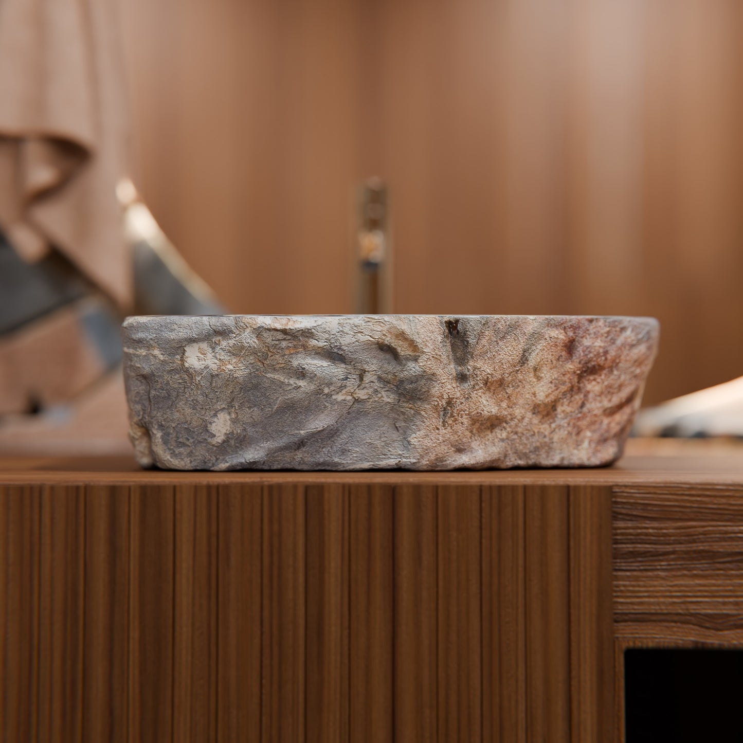 Natural Irregular Royal Cobblestone Vessel Sink NOSV-CS