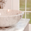 Natural Carrara White Marble Stone Vessel Sink NOSV-CW