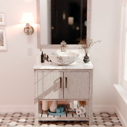 Cascade Modern Waterfall Single Hole Vessel Bath Faucet, GF-057