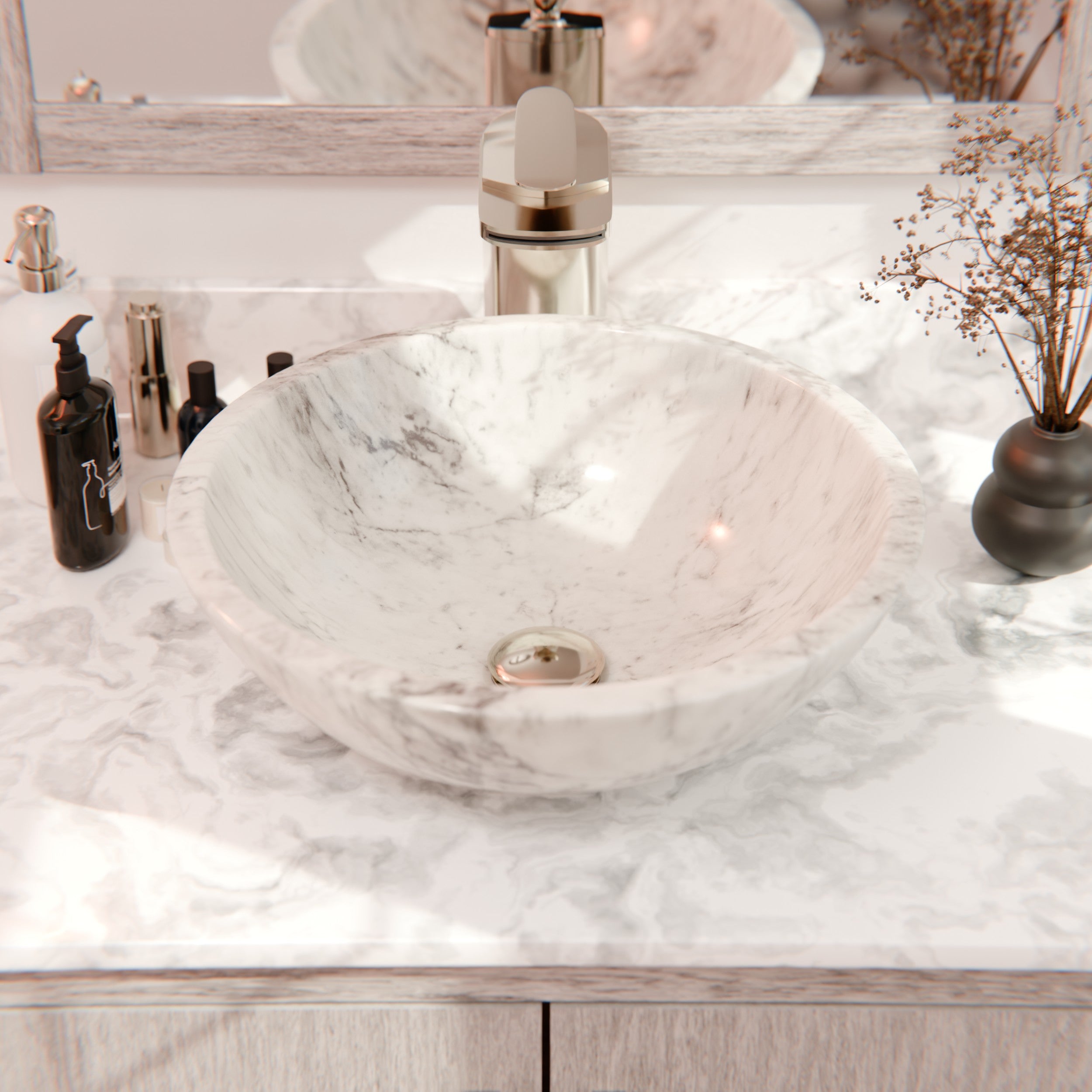 Cascade Modern Waterfall Single Hole Vessel Bath Faucet, GF-057