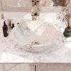 Natural Carrara White Marble Stone Vessel Sink NOSV-CW