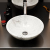 Natural Carrara White Marble Stone Vessel Sink NOSV-CW