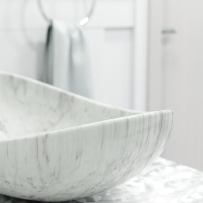 Natural Carrara White Marble Stone Vessel Sink NOSV-CWS