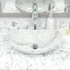 Natural Carrara White Marble Stone Vessel Sink NOSV-CWS