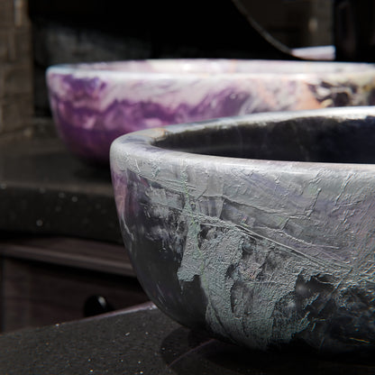 Natural Purple Onyx Irregular Stone Vessel Bath Sink NOSV-PO