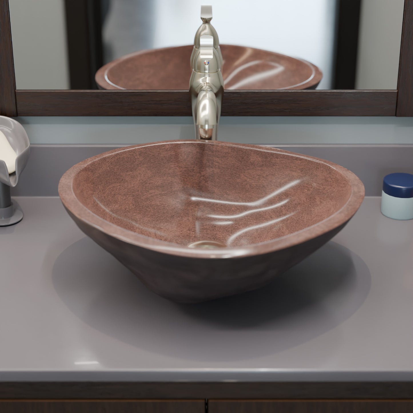 Natural Irregular Terra Cobblestone Vessel Sink NOSV-TC