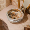 Natural Travertine Onyx Stone Vessel Bath Sink NOSV-TO