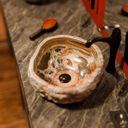 Natural Travertine Onyx Stone Vessel Bath Sink NOSV-TO