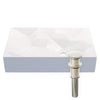 Rectangular White Porcelain Vessel Bathroom Sink NP-01141W-GEO