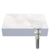 Rectangular White Porcelain Vessel Bathroom Sink NP-01141W-GEO