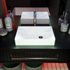 Rectangular White Porcelain Vessel Bathroom Sink NP-01141W-GEO