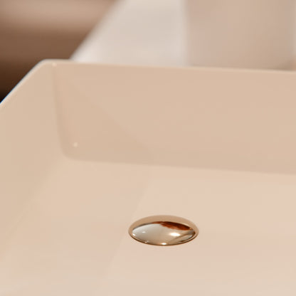 Rectangular White Porcelain Vessel Bathroom Sink NP-01321